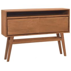 Console Table 43.3"x11.8"x31.1" Solid Teak Wood